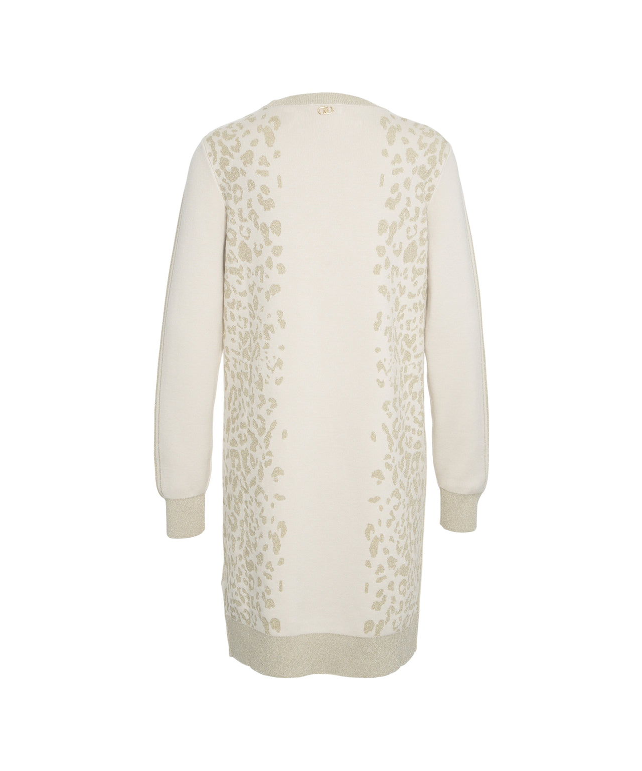 LIU JO Elegant Midi Dress with Animal Print