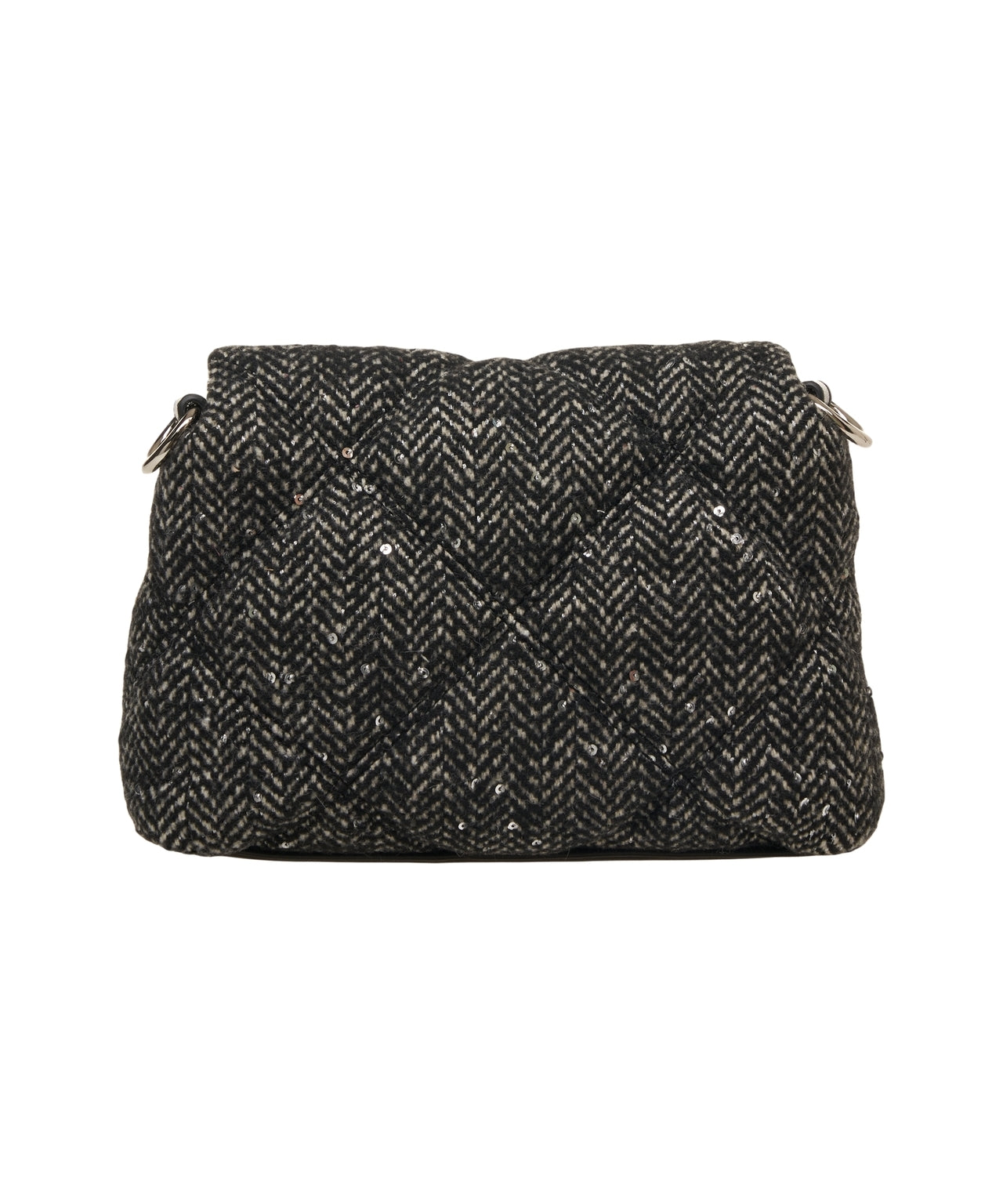 LIU JO Mini Quilted Crossbody Handbag with Sequin Detail
