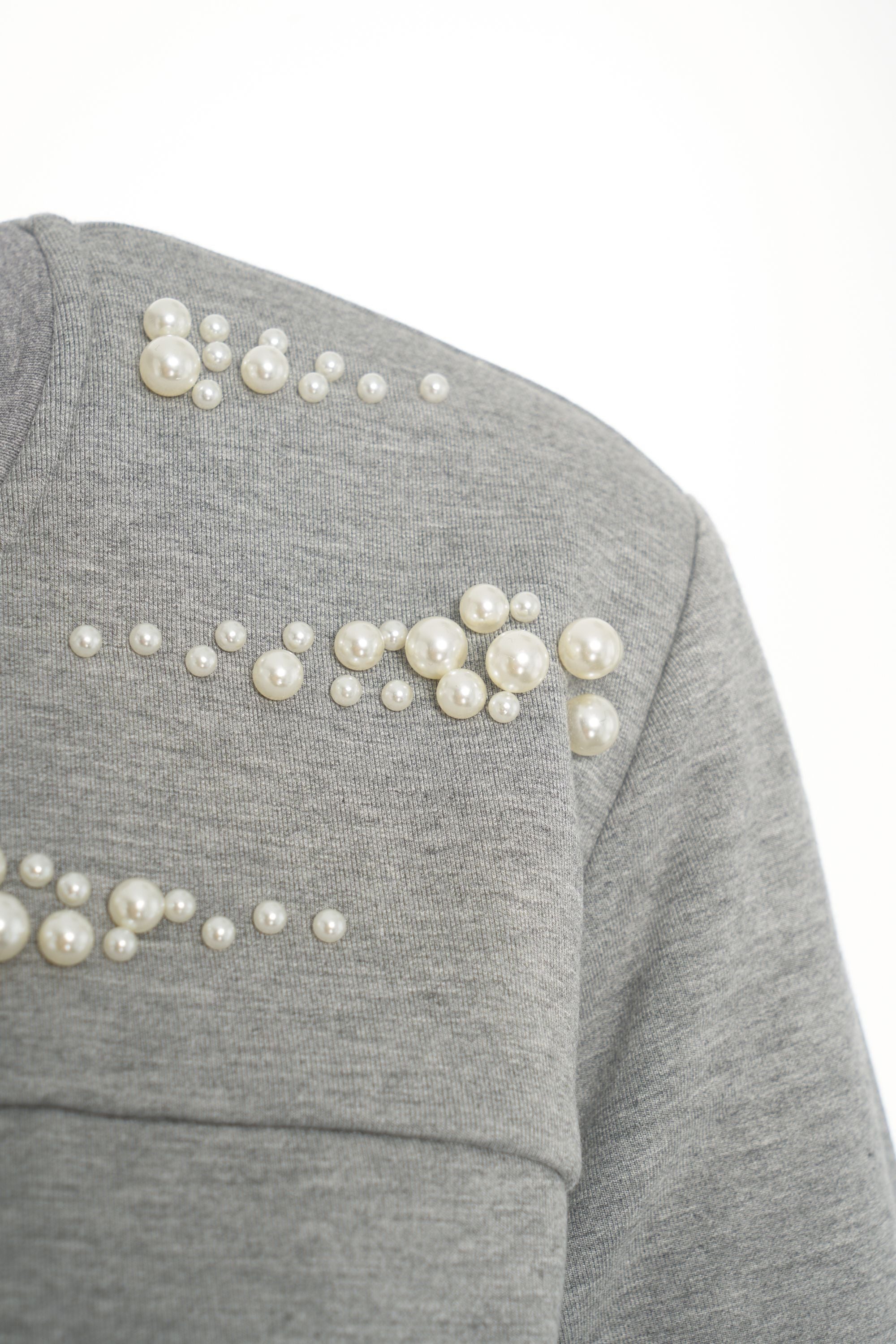 LIU JO Luxe Pearl Embellished Sweatshirt