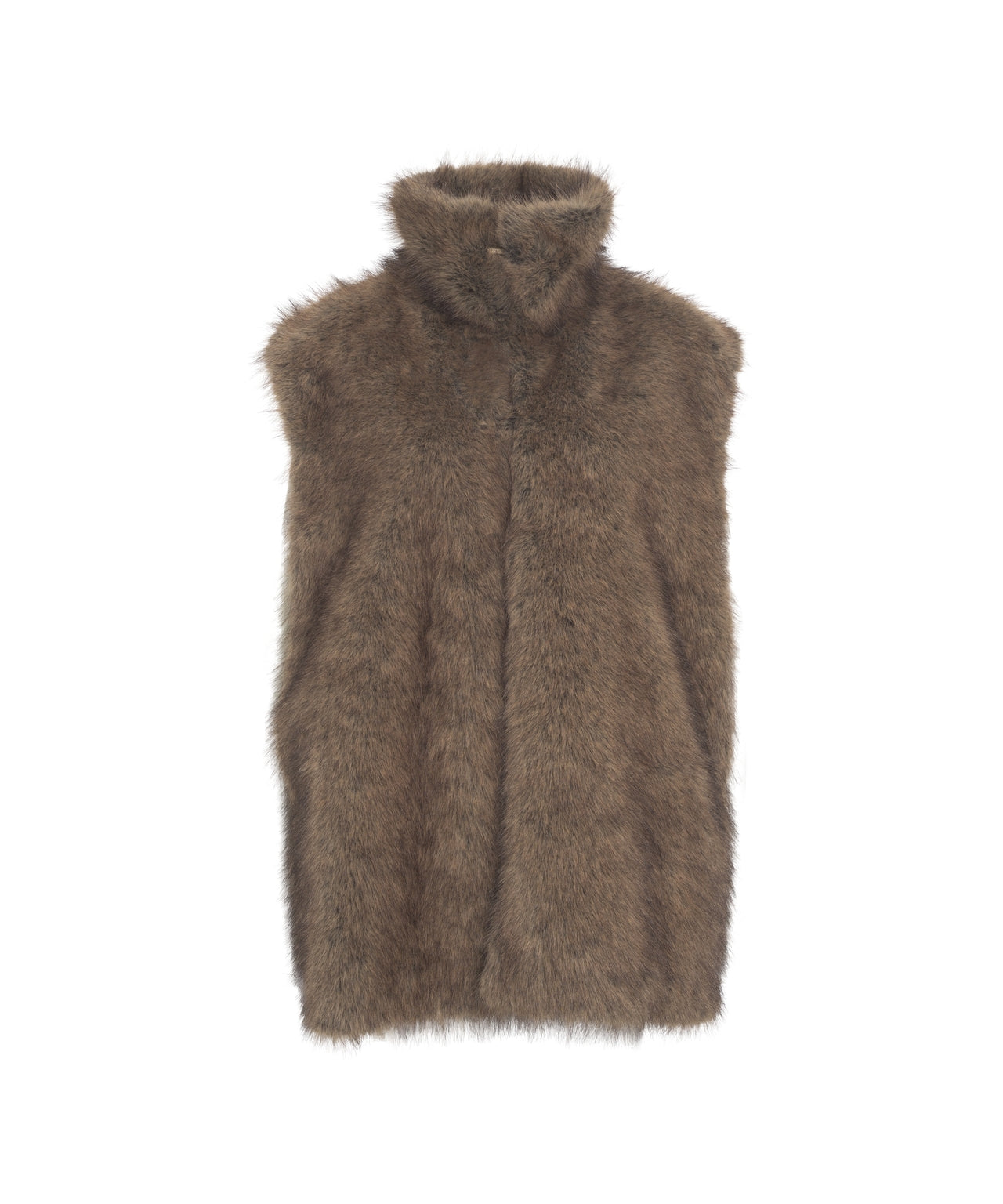 LIU JO Sophisticated Sleeveless Faux Fur Gilet
