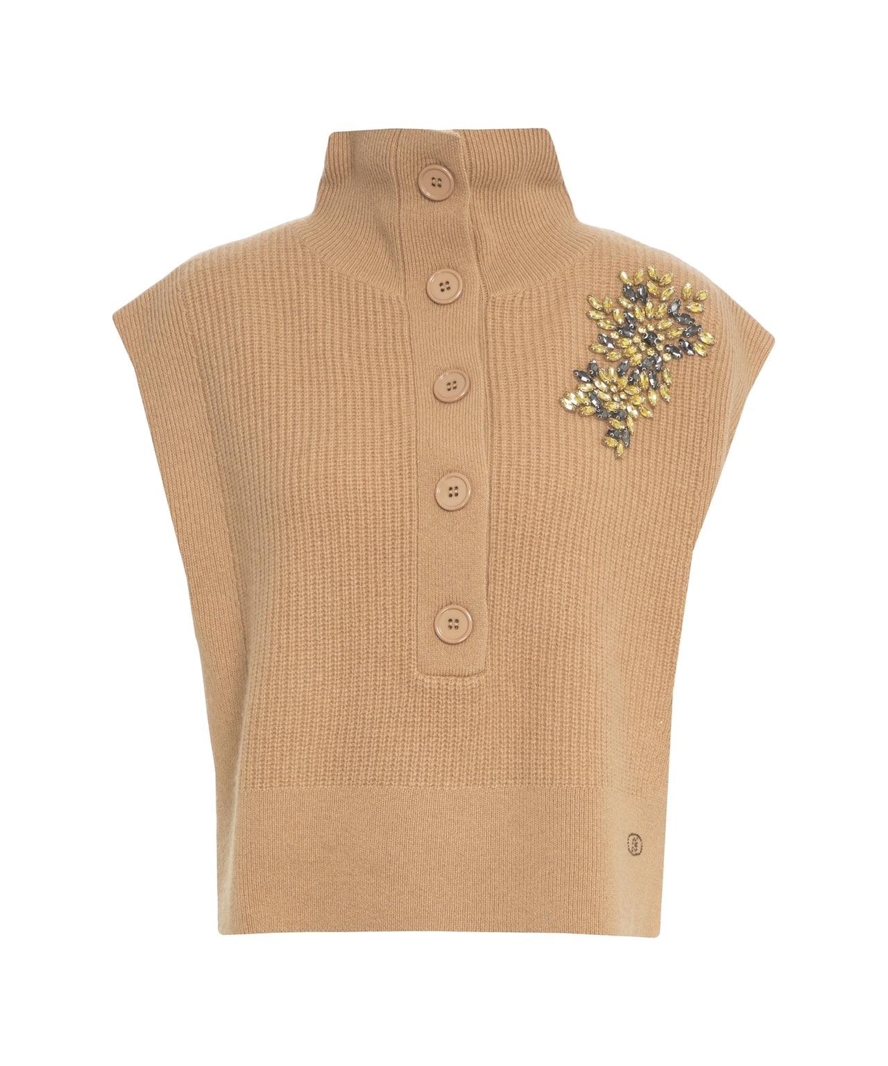 LIU JO Knit Gilet with Strass Detailing for Women