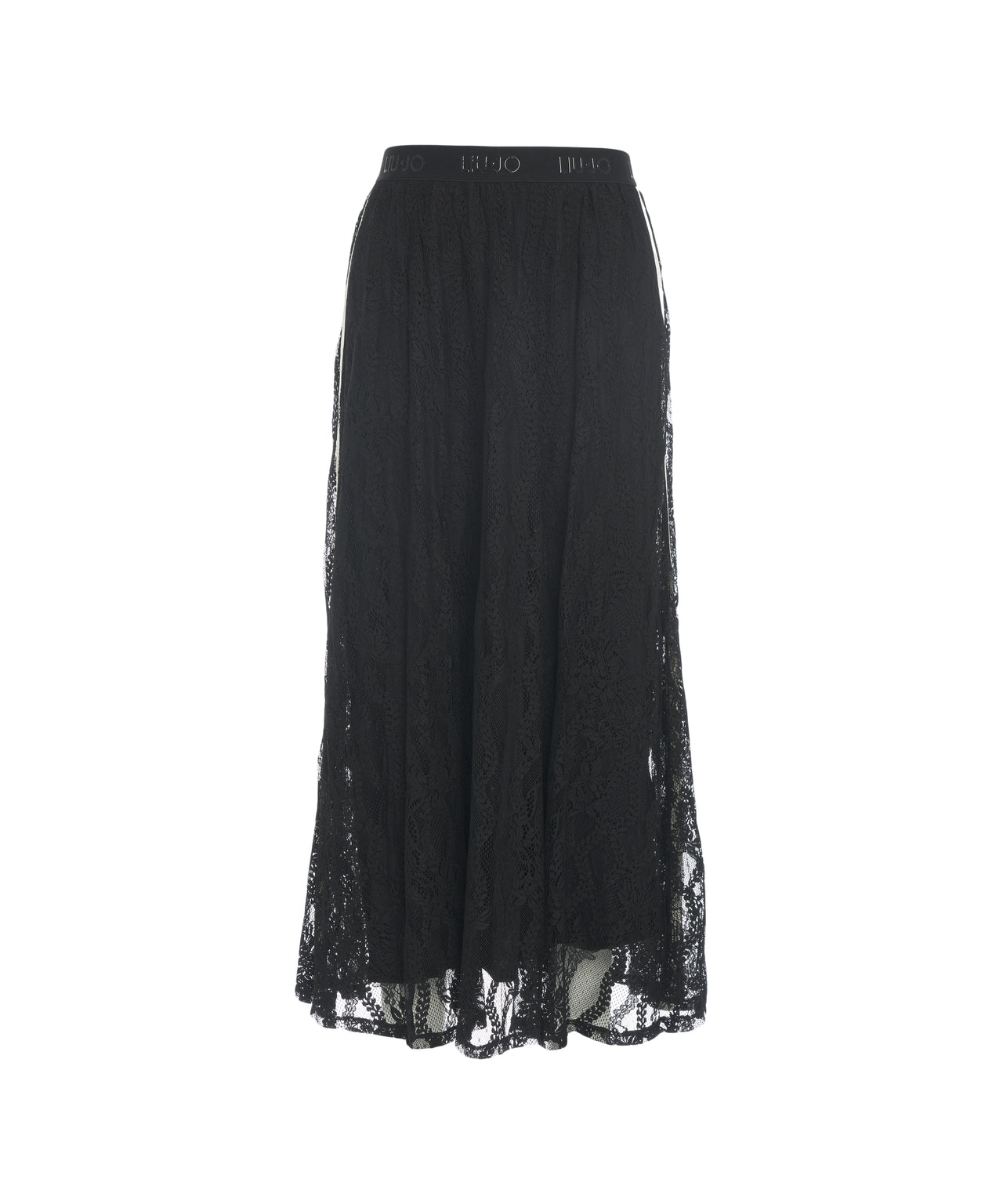 LIU JO Maxi Lace Skirt with Trapeze Silhouette