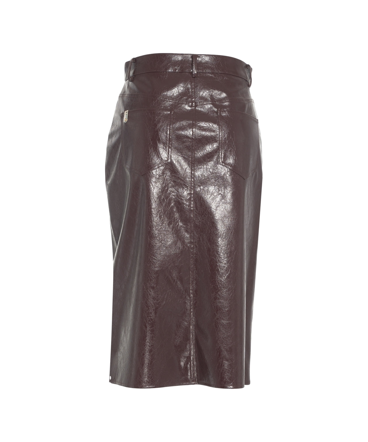 LIU JO Elegant Midi Skirt in High-Quality Faux Leather