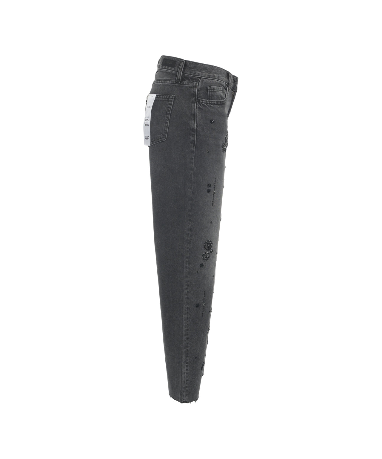 LIU JO Straight Leg Jeans with Strass for Women - FW25