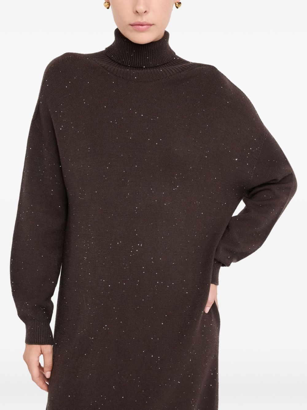 LIU JO Chic High Collar Mini Dress for Women