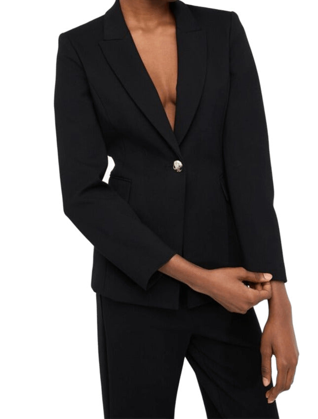 LIU JO Fitted Blazer with Removable Jewel Brooch for Women