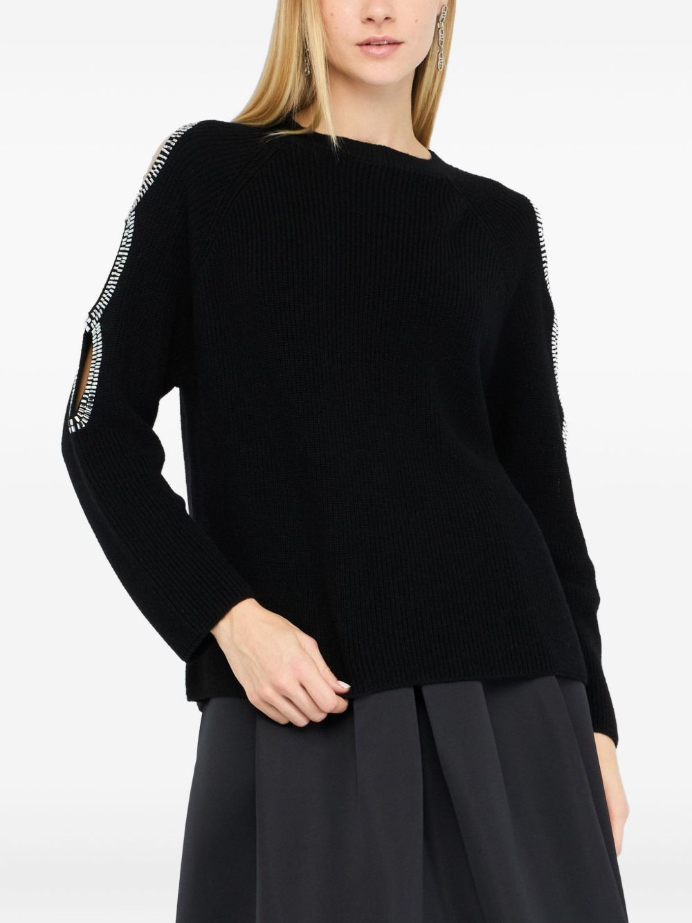 LIU JO Luxe Wool Sweater for Women - Perfect for FW25