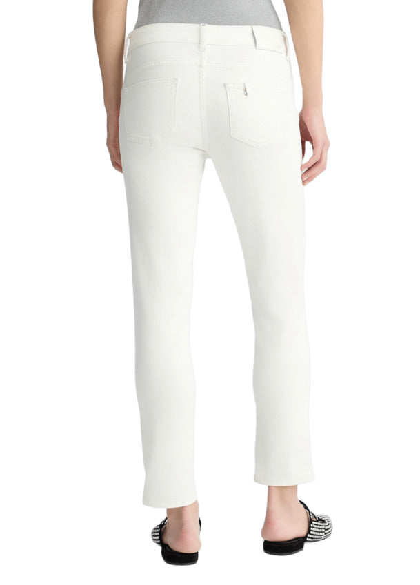 LIU JO Skinny Fit Trousers with Folded Hem for Women