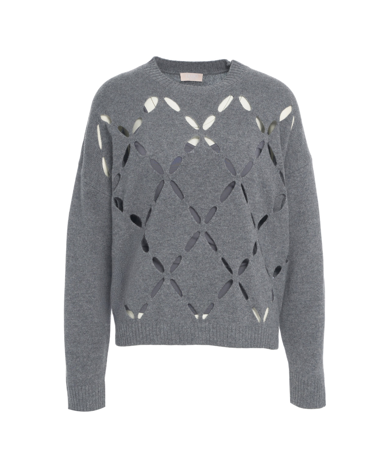 LIU JO Elegant Women's Pullover with Geometric Cut-Out Design