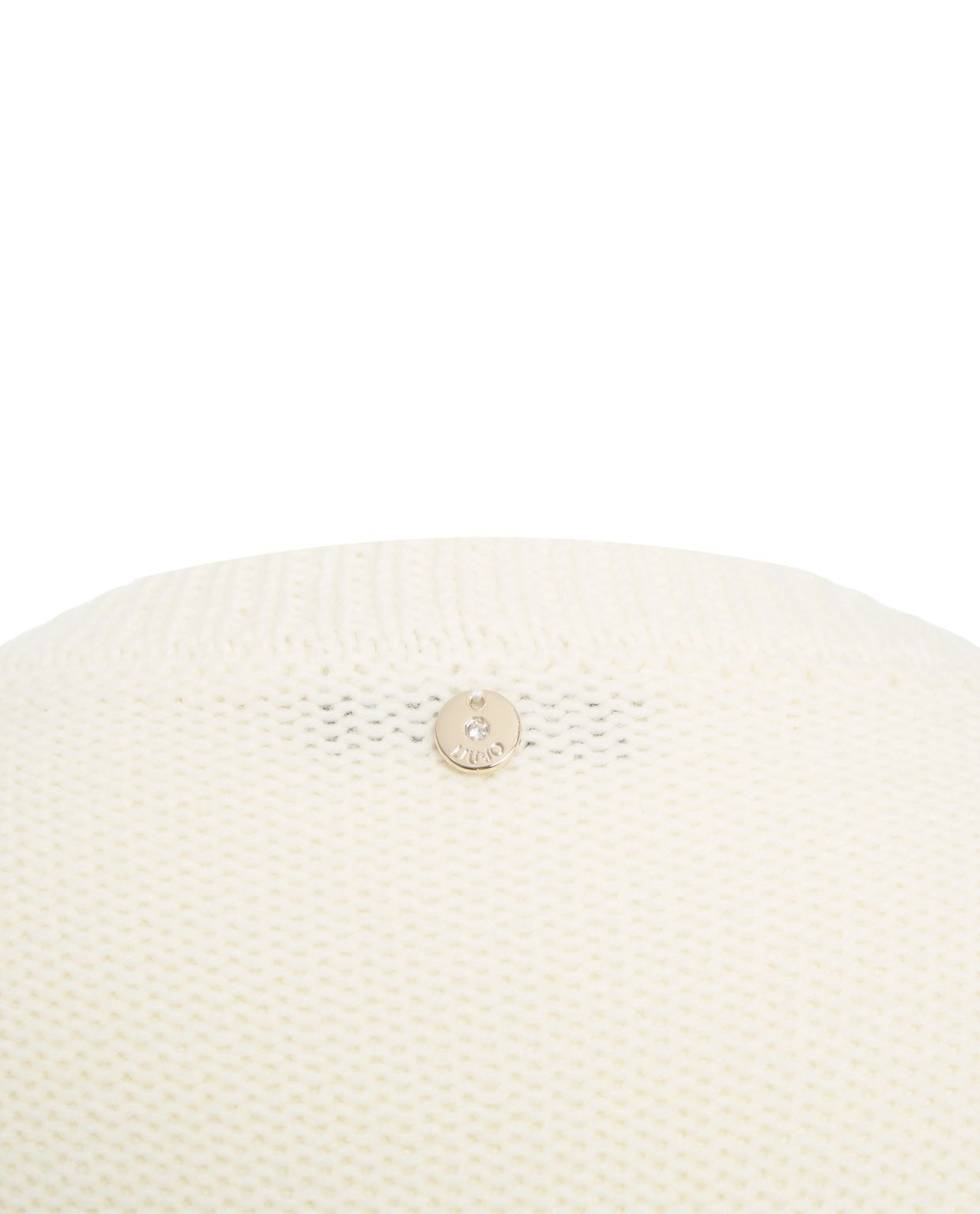 LIU JO Cable-Knit Sweater with V-Neck for Women