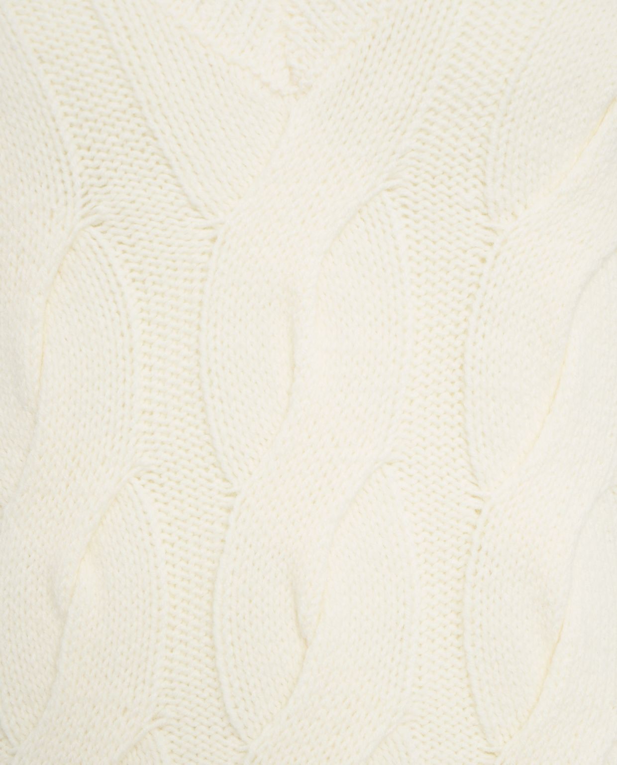 LIU JO Cable-Knit Sweater with V-Neck for Women