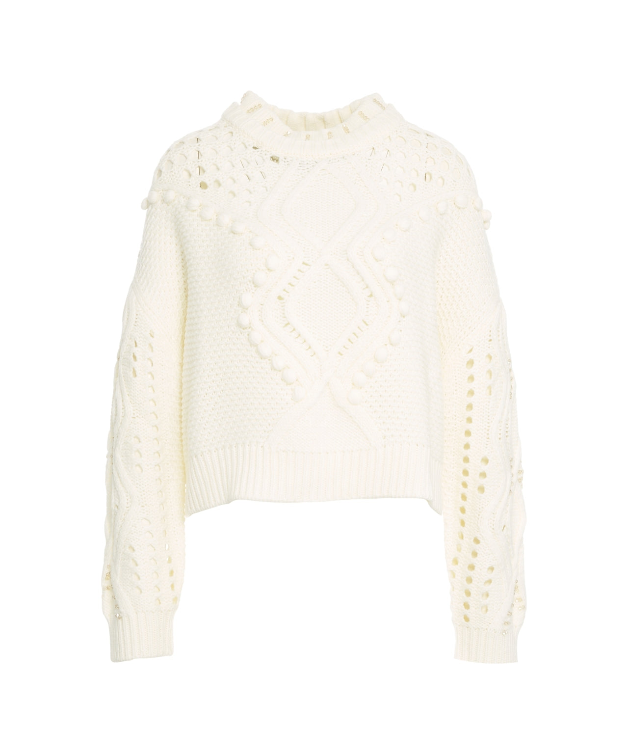 LIU JO Charming Cable Knit Sweater for Women