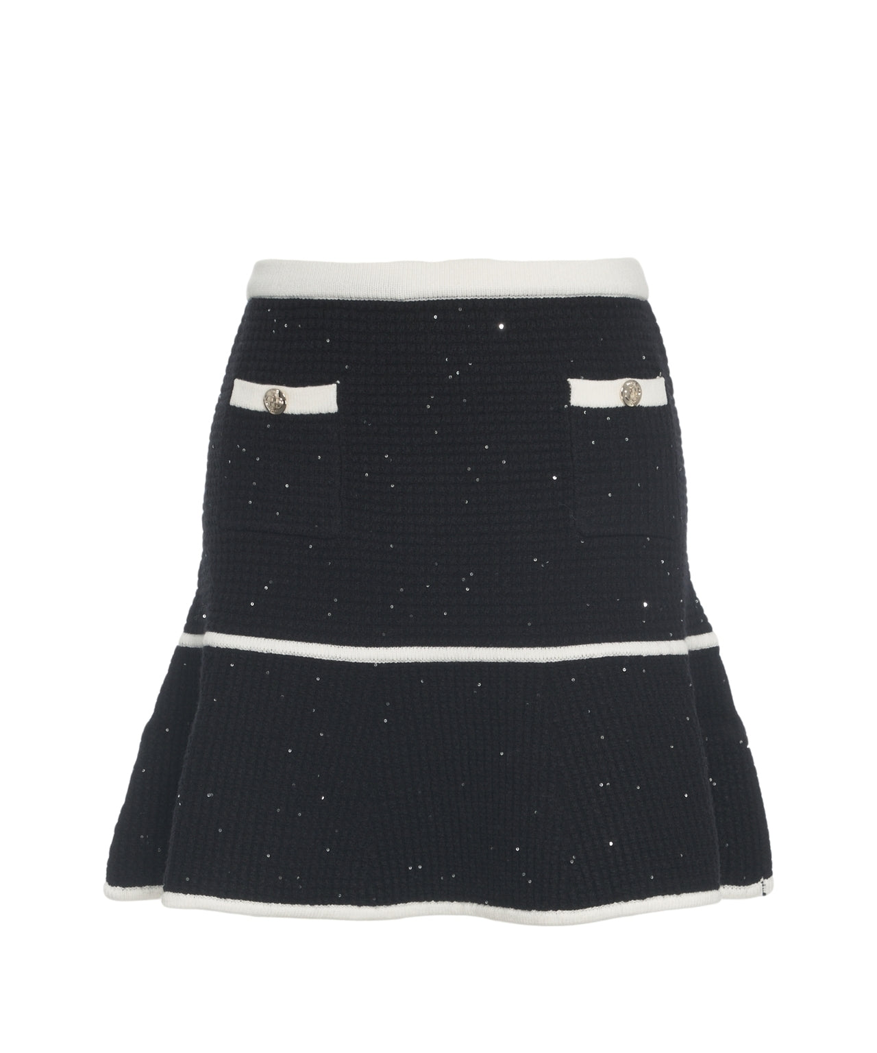 LIU JO Glitter Flounce Mini Skirt for Women