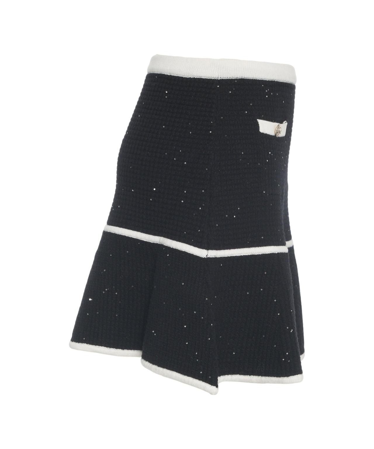 LIU JO Glitter Flounce Mini Skirt for Women