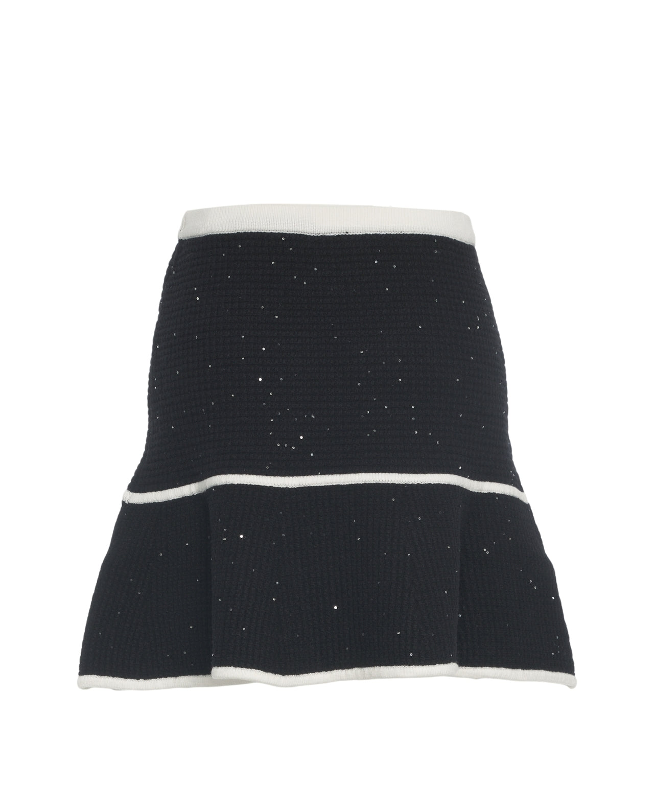 LIU JO Glitter Flounce Mini Skirt for Women