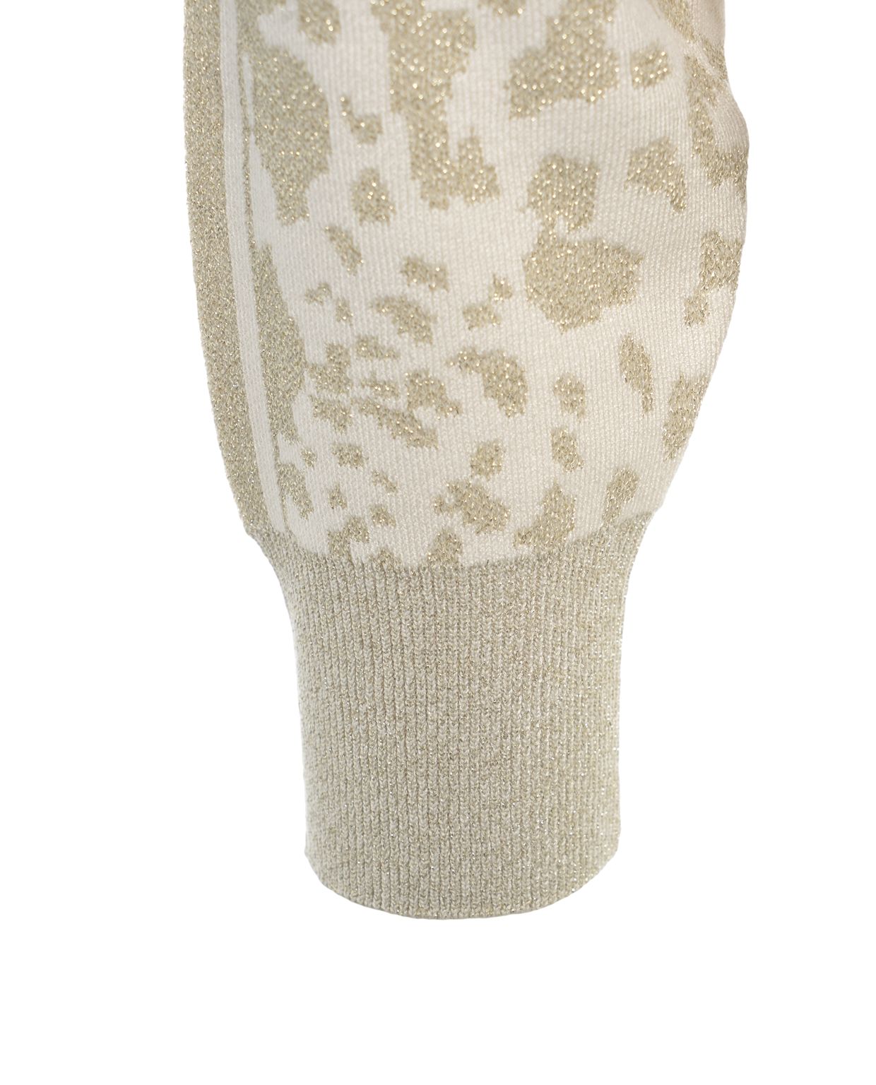 LIU JO Animal Print Full Zip Sweatshirt with High Collar for Women