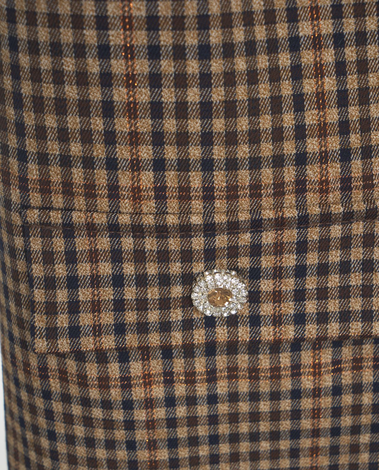 LIU JO Classic Check Pattern Midi Dress