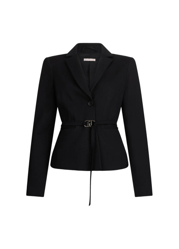 LIU JO WHITE Elegant Classic Lapel Jacket for Women