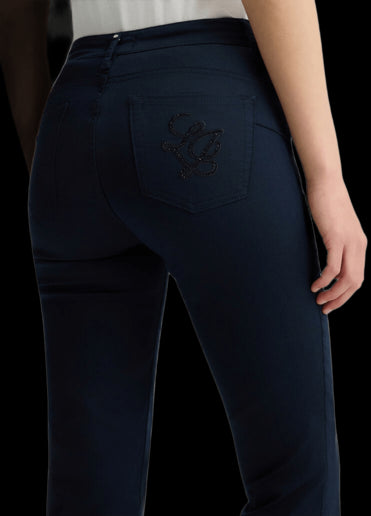 LIU JO WHITE Comfortable Women's Trousers for Spring Summer 25