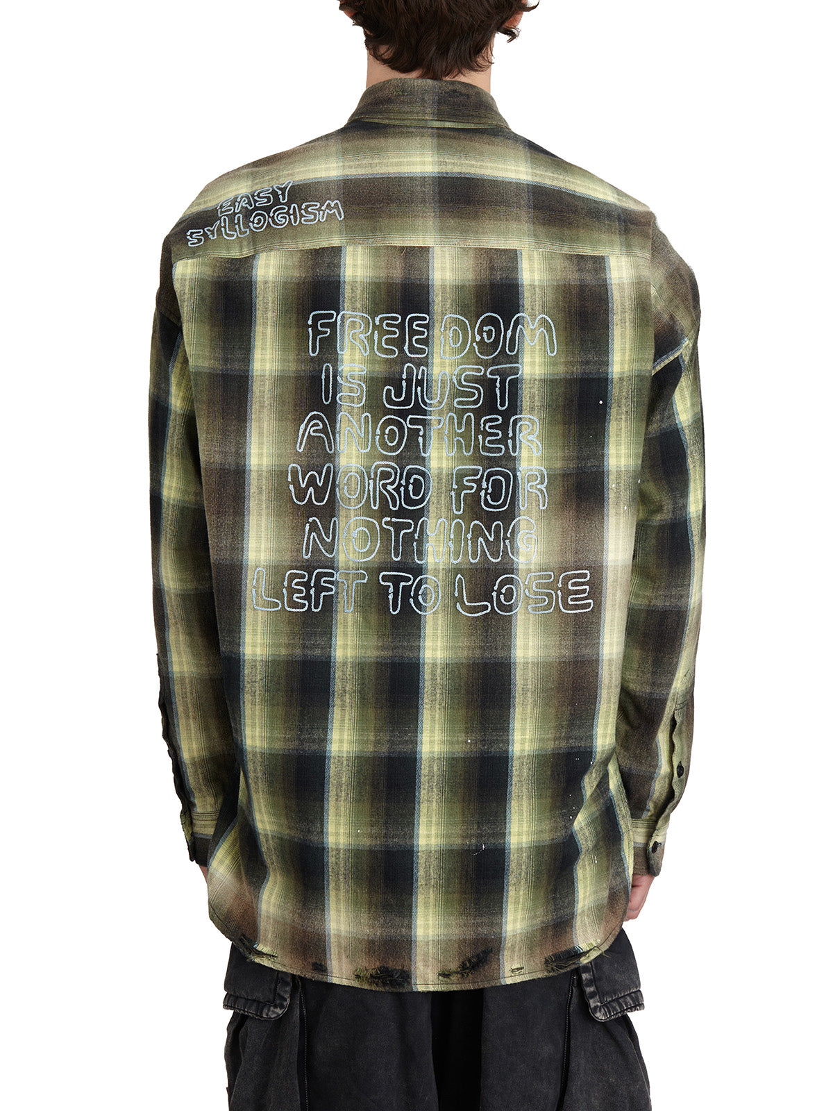 MAISON MIHARA YASUHIRO Vintage-Inspired Long Sleeve Check Shirt - Size 48