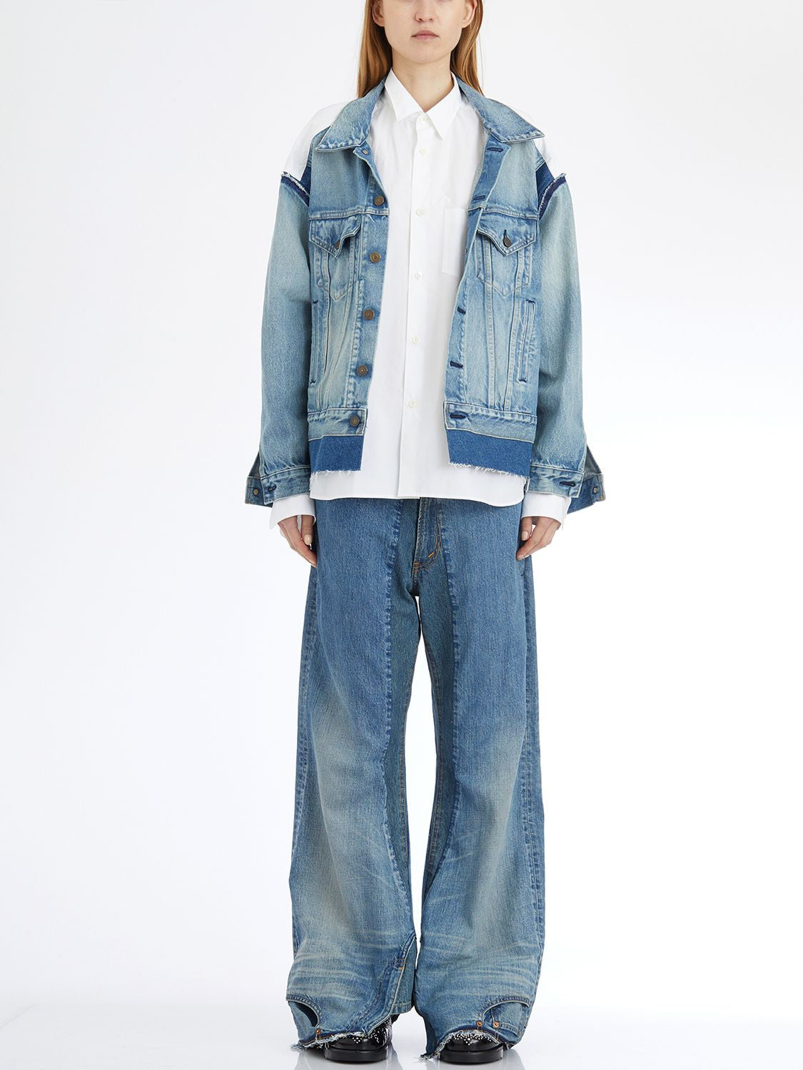 JUNYA WATANABE Women's Denim Shirt Jacket (Size S)