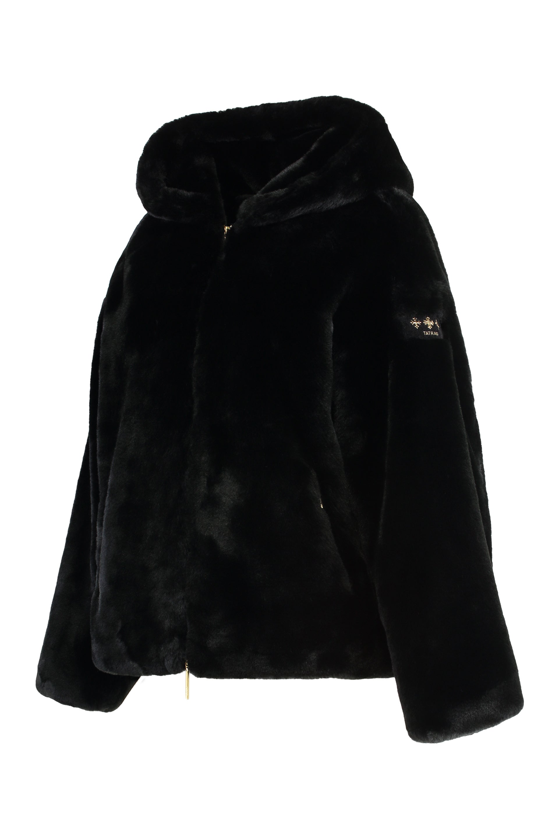 TATRAS Eco-Fur Hooded Jacket with Adjustable Fit - Sizes XS to XL