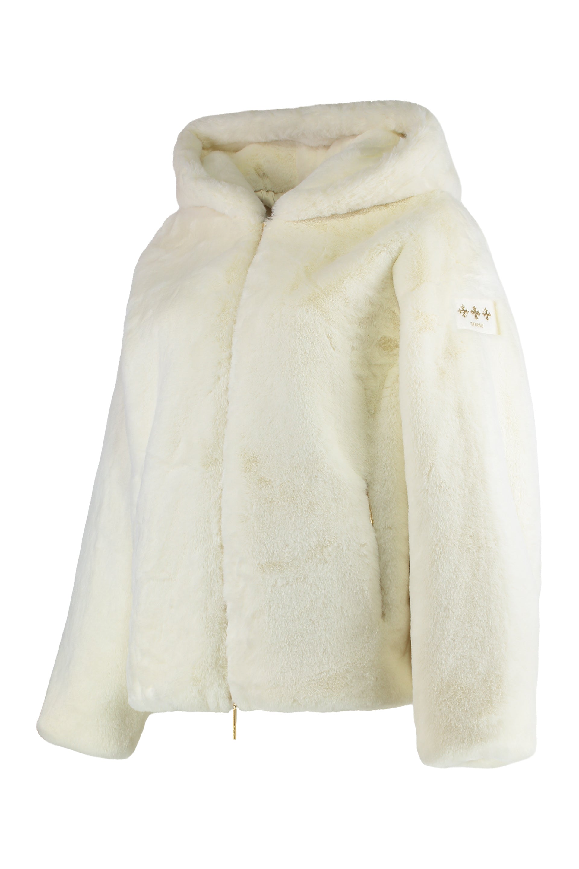 TATRAS Eco-Fur Hooded Jacket with Adjustable Fit