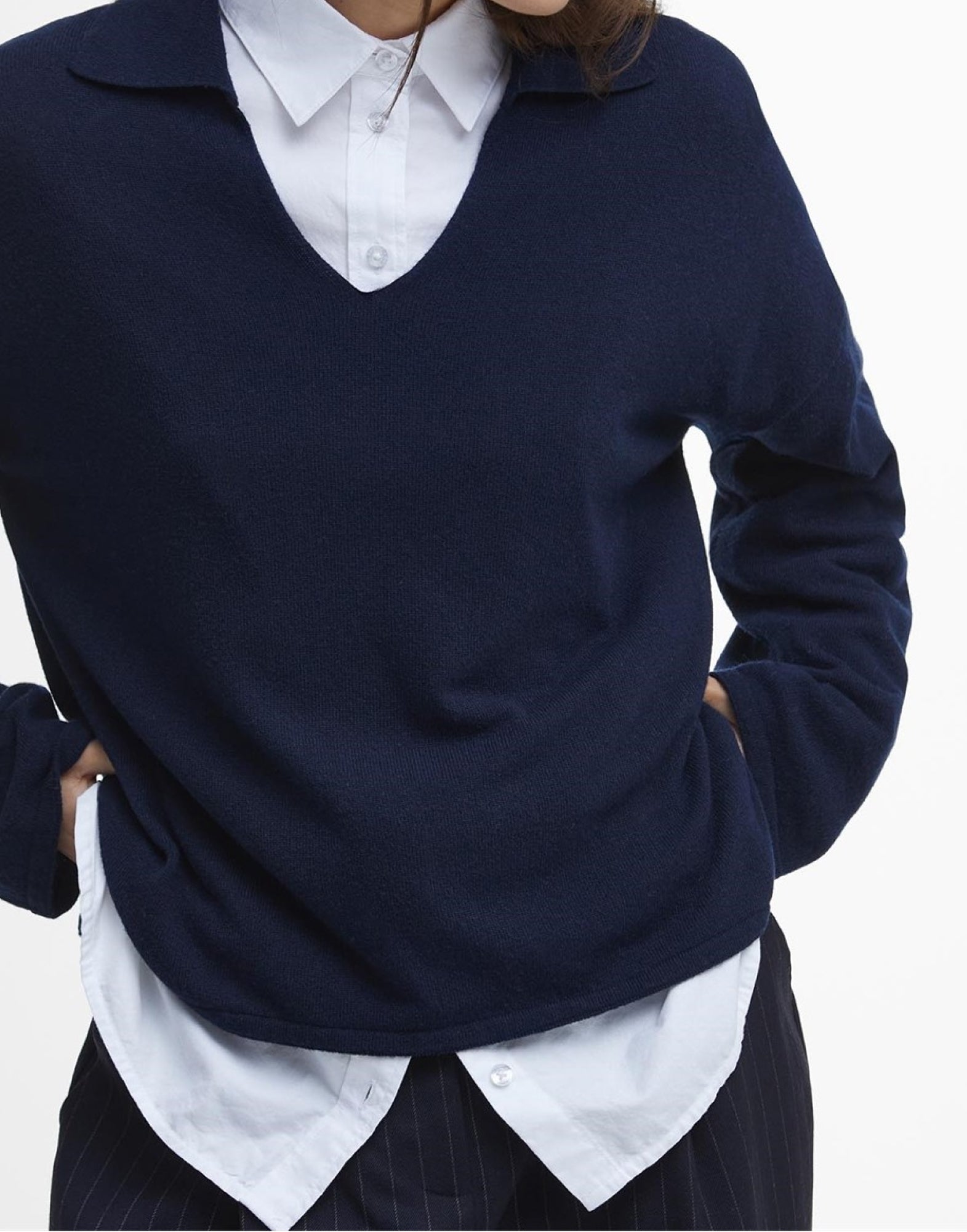 BARBOUR Fearne Knit V-Neck Sweater for Women