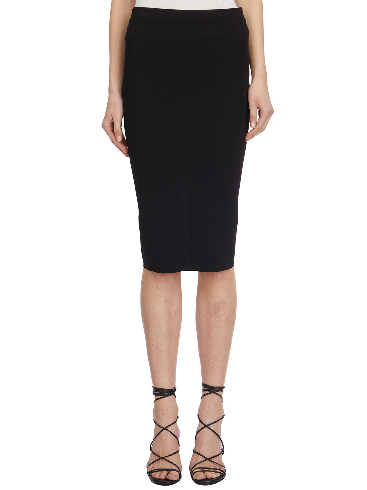 RICKOWENSLILIES Pillar Mini Skirt with Back Slit - Size 40