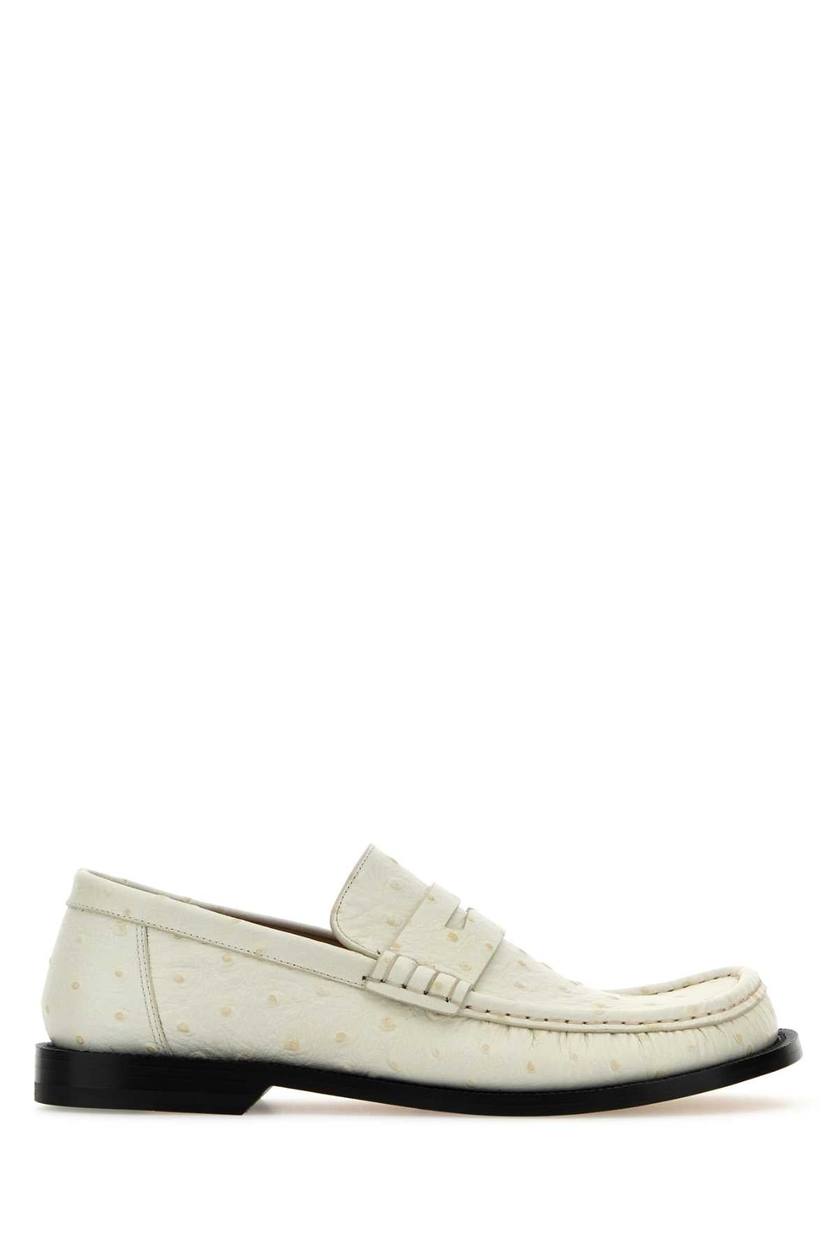 LOEWE Elegant Leather Campo Loafers for Women