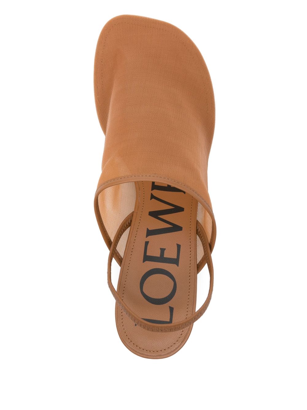LOEWE Women’s Slip-On Slingback Sandals with Kitten Heel