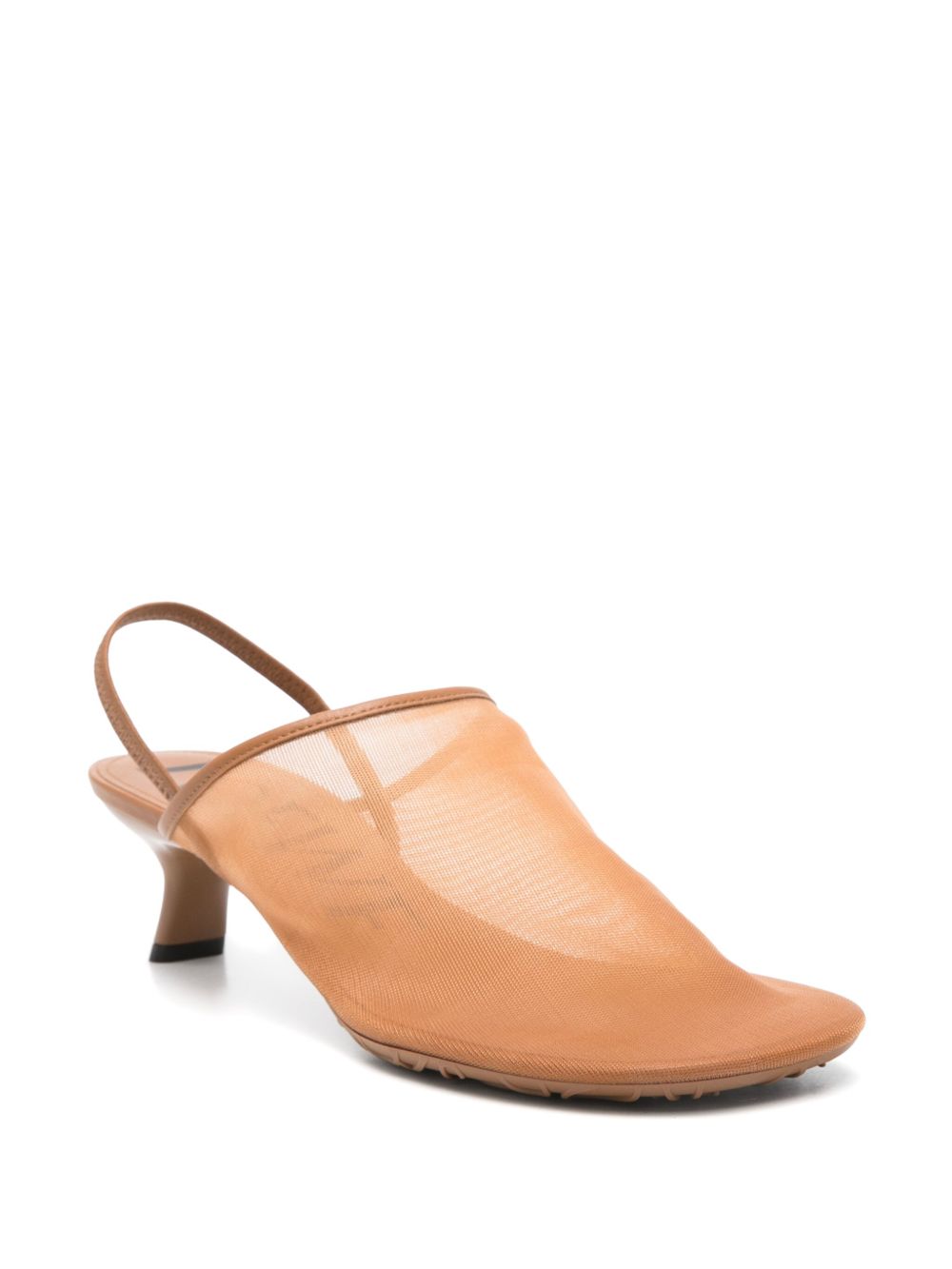 LOEWE Women’s Slip-On Slingback Sandals with Kitten Heel