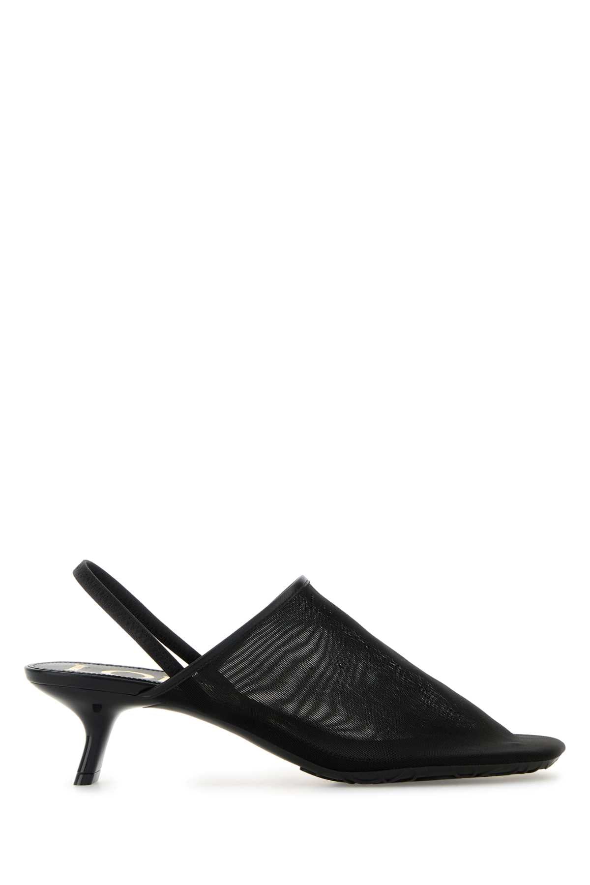 LOEWE Petal Mesh Sling-Back Pumps Flat 45