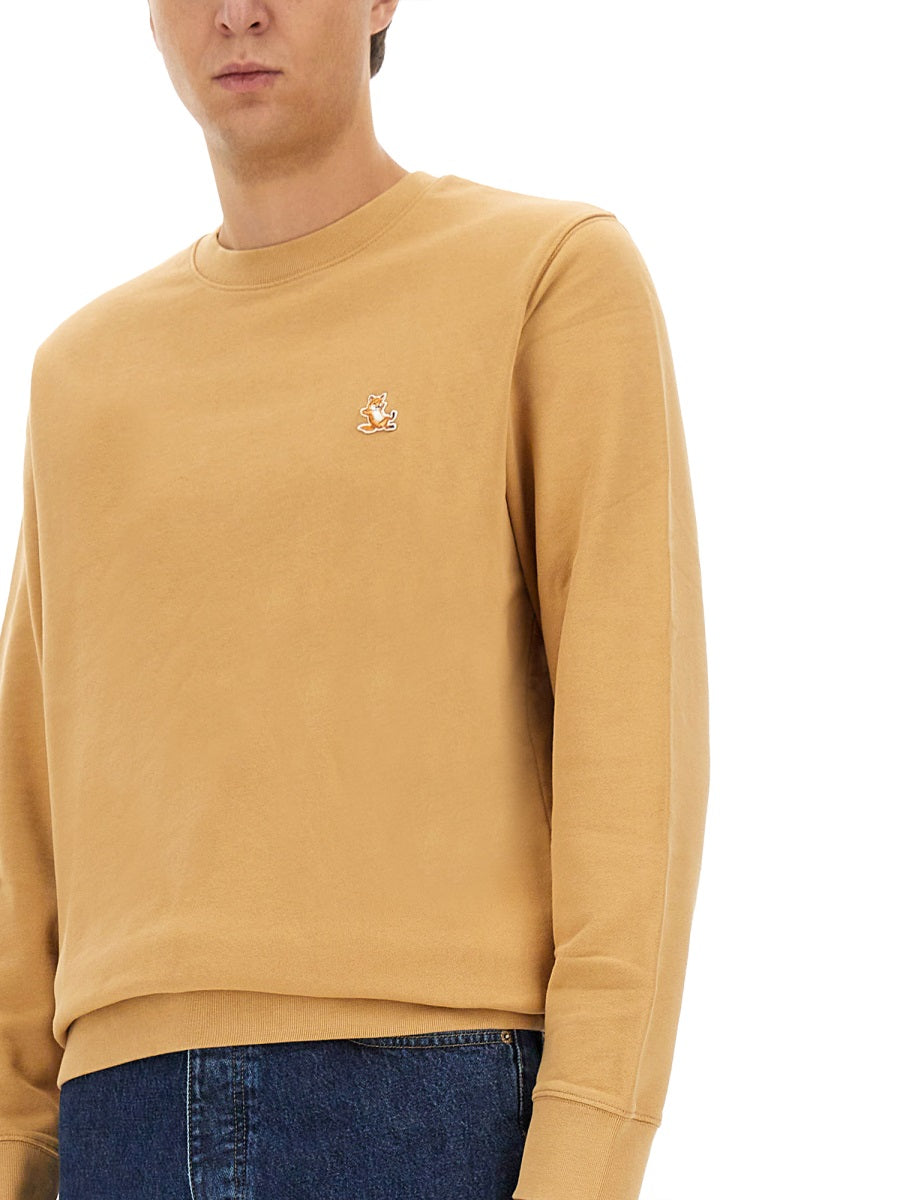 MAISON KITSUNÉ Logo Patch Sweatshirt for Men - Size 50