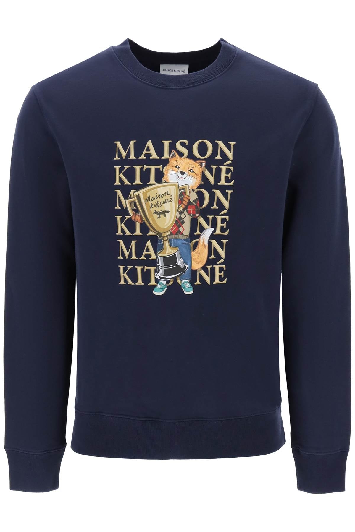 MAISON KITSUNÉ Printed Cotton Sweatshirt for Men