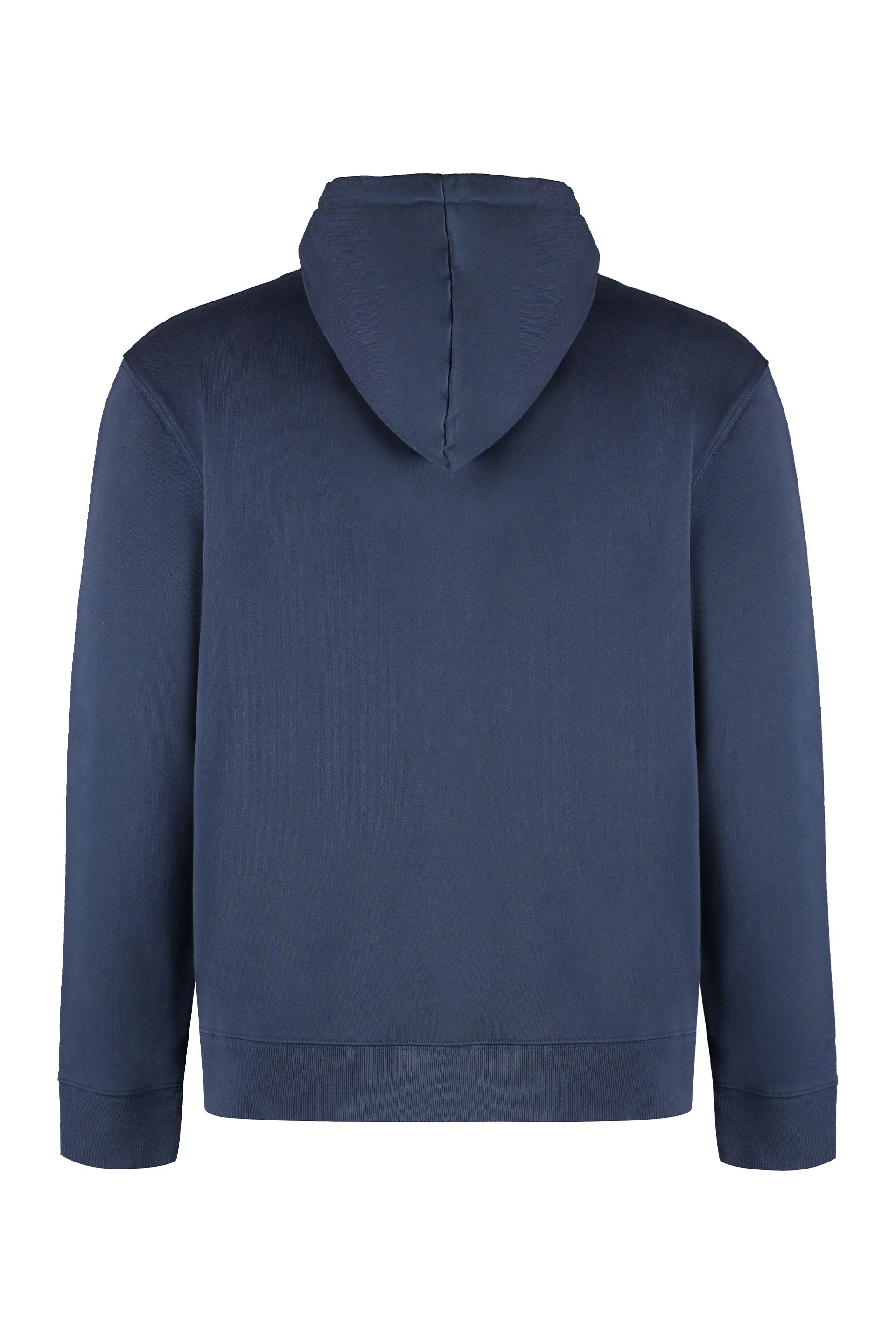 MAISON KITSUNÉ Cotton Hoodie with Ribbed Edges