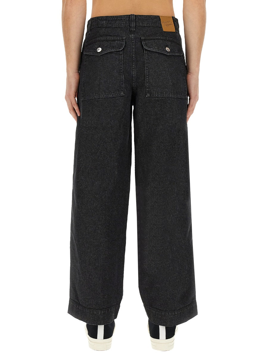 MAISON KITSUNÉ Regular Fit Workwear Jeans - Size 31