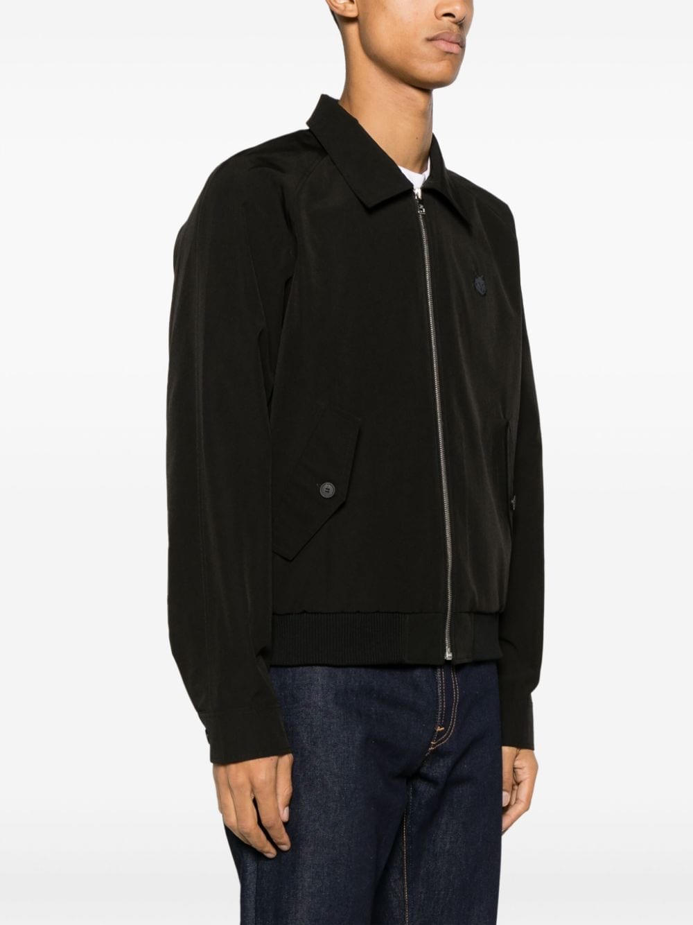 MAISON KITSUNÉ Fox Appliqué Cotton Bomber Jacket