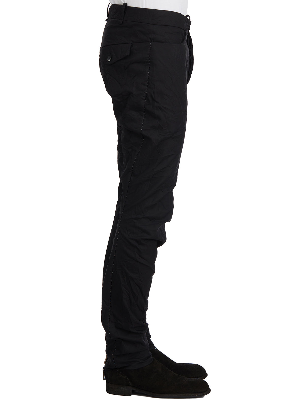 MASNADA Men's Slim Cotton Trousers with Low Crotch - Size 48