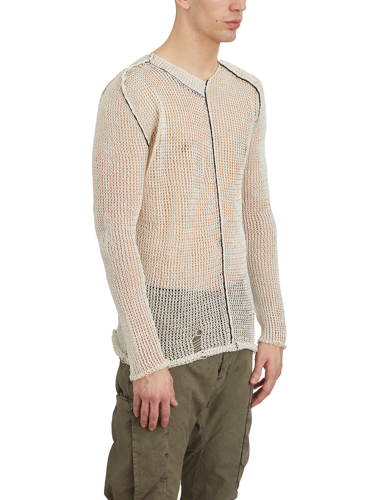 MASNADA Crew Neck Linen Sweater - Size M