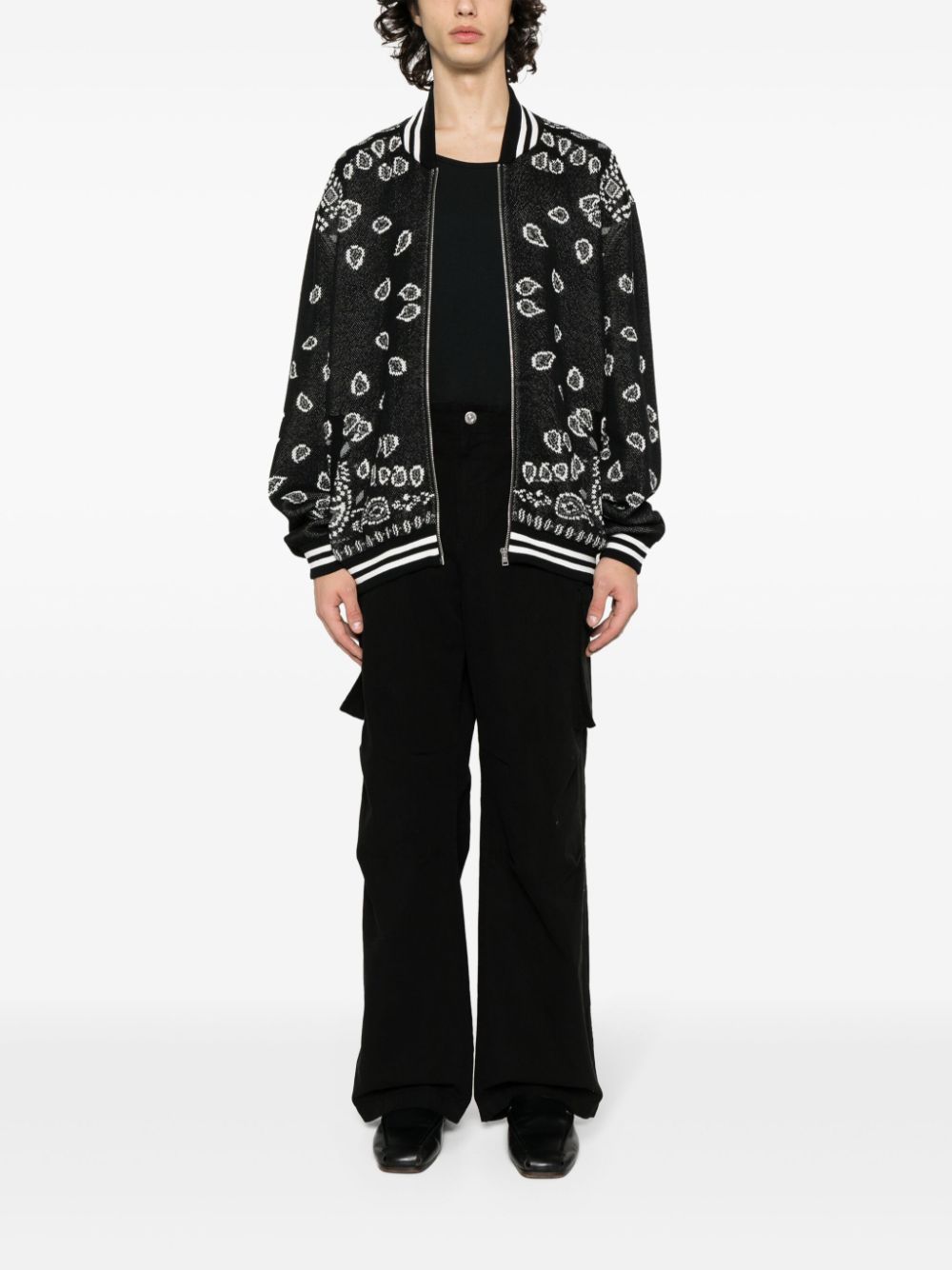 ALANUI Bandana Print Cotton Bomber Jacket