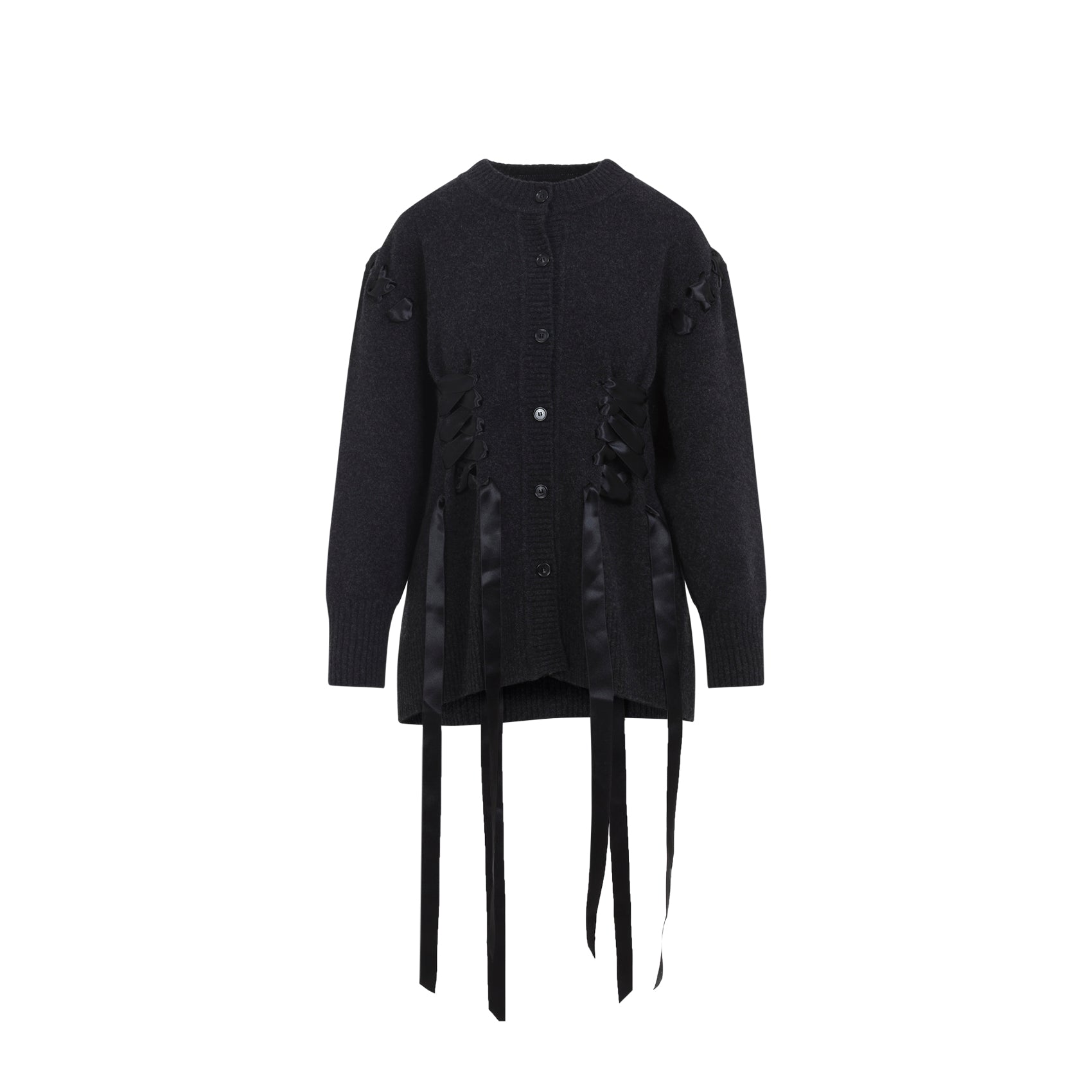 SIMONE ROCHA Sculpted Ribbon Corset Detail Cardigan