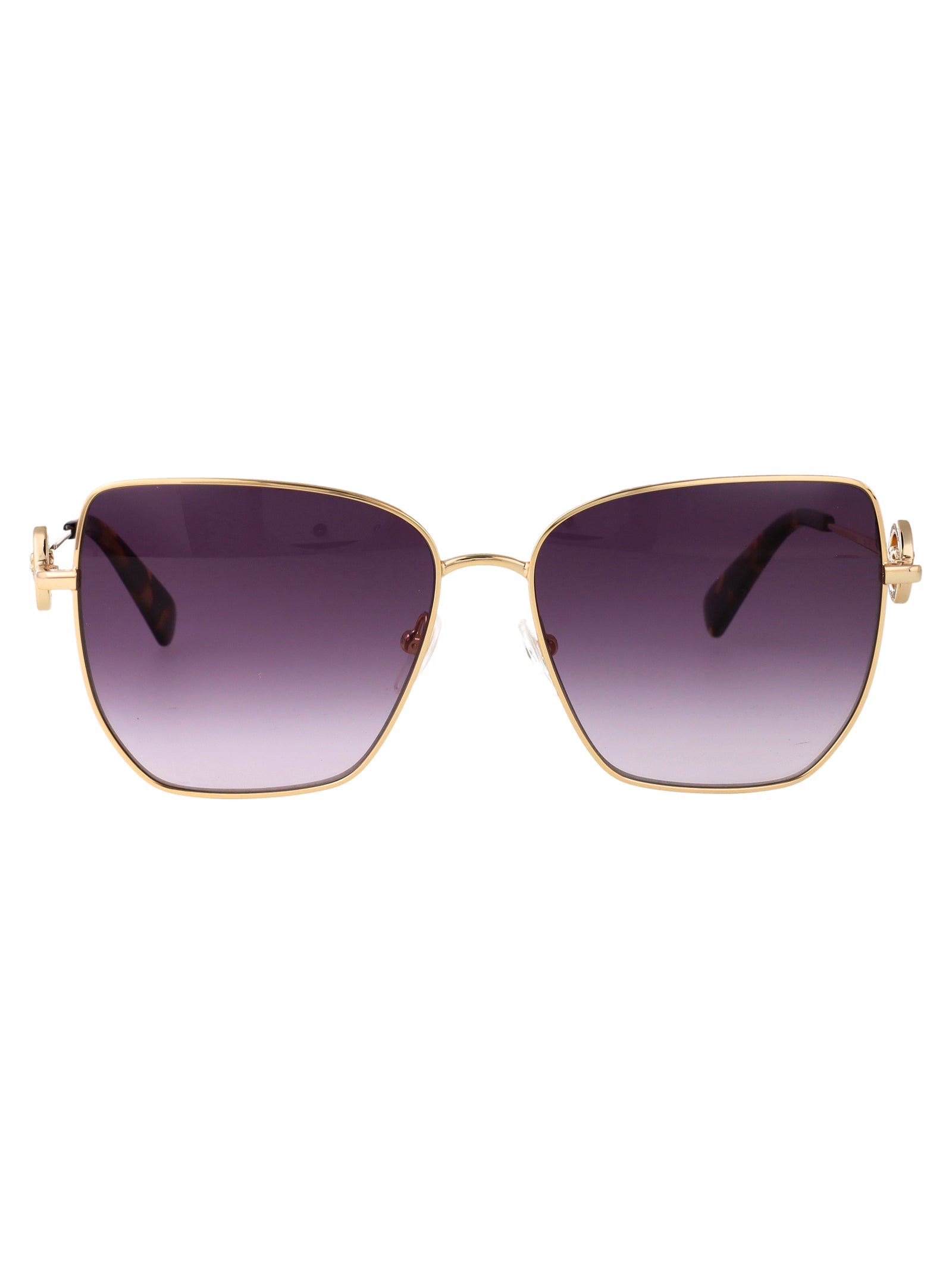 LONGCHAMP Gold Metal Sunglasses for Women - SS25