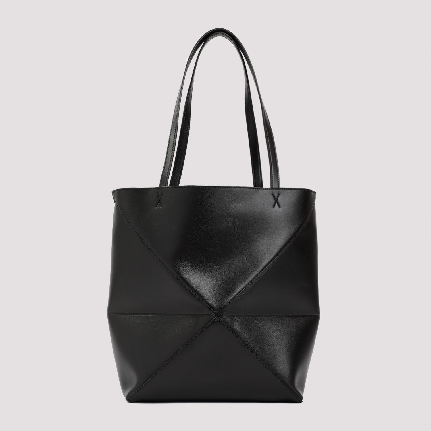 LOEWE Elegant Medium Tote Handbag with Unique Architectural Design