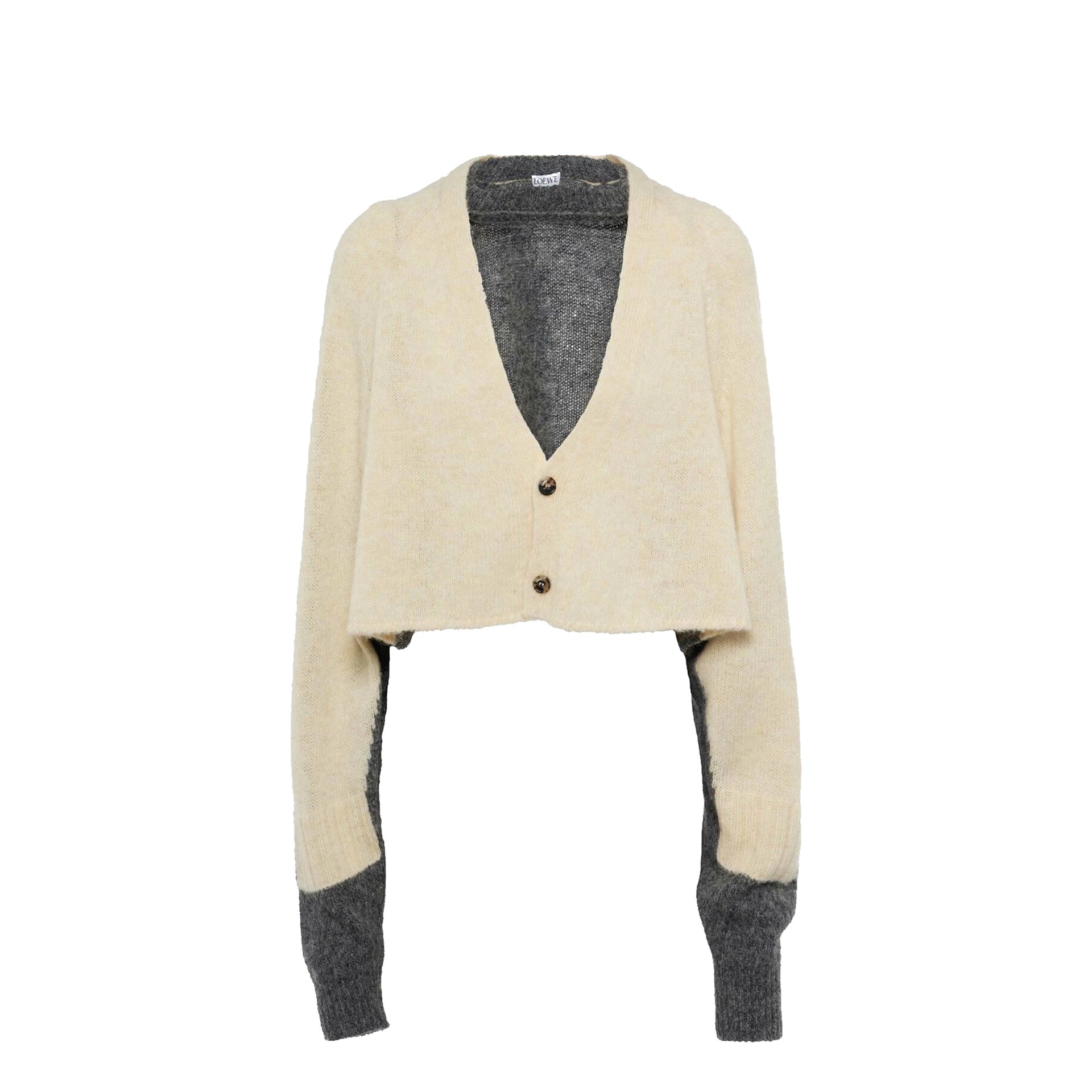 LOEWE Cropped Oversized Wool Cardigan