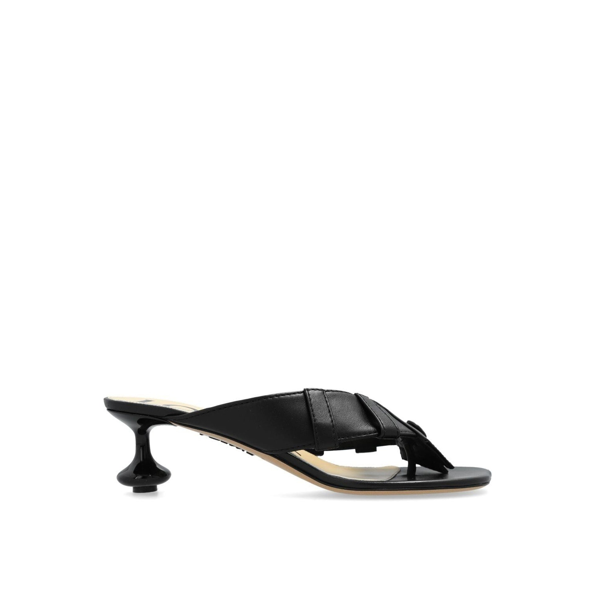 LOEWE Mini Leather Sandals with Signature Toy Heel
