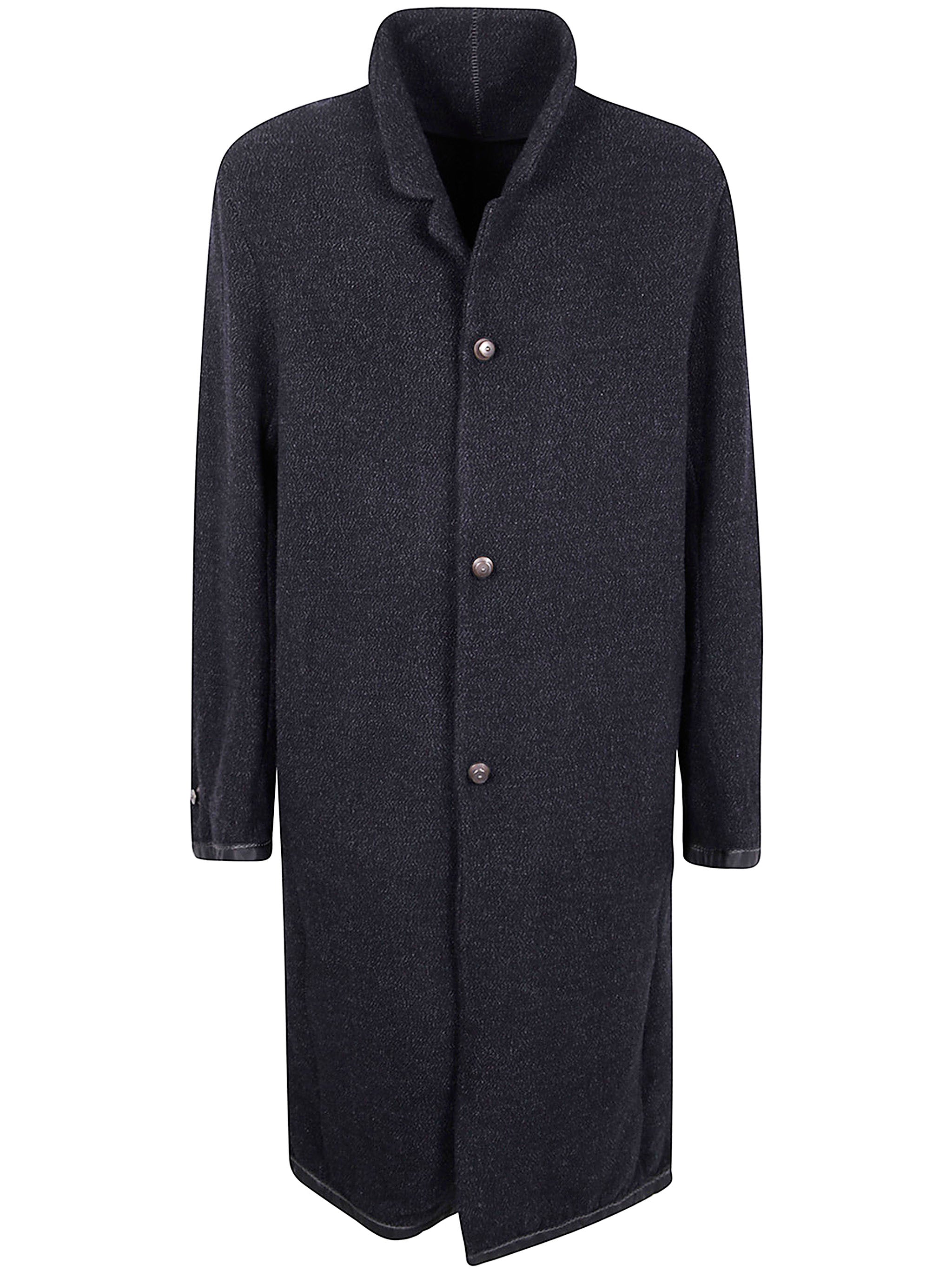 ISAAC SELLAM Men's Long Blazer Leather Jacket