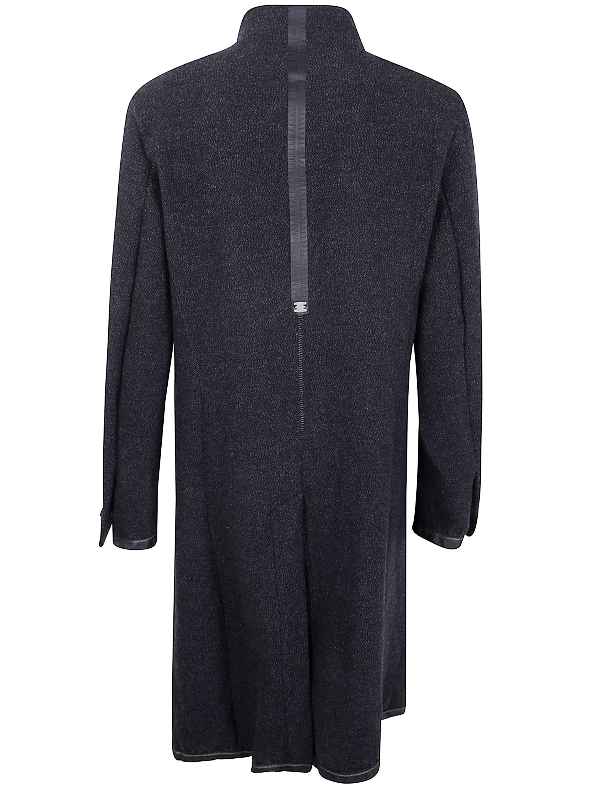 ISAAC SELLAM Men's Long Blazer Leather Jacket