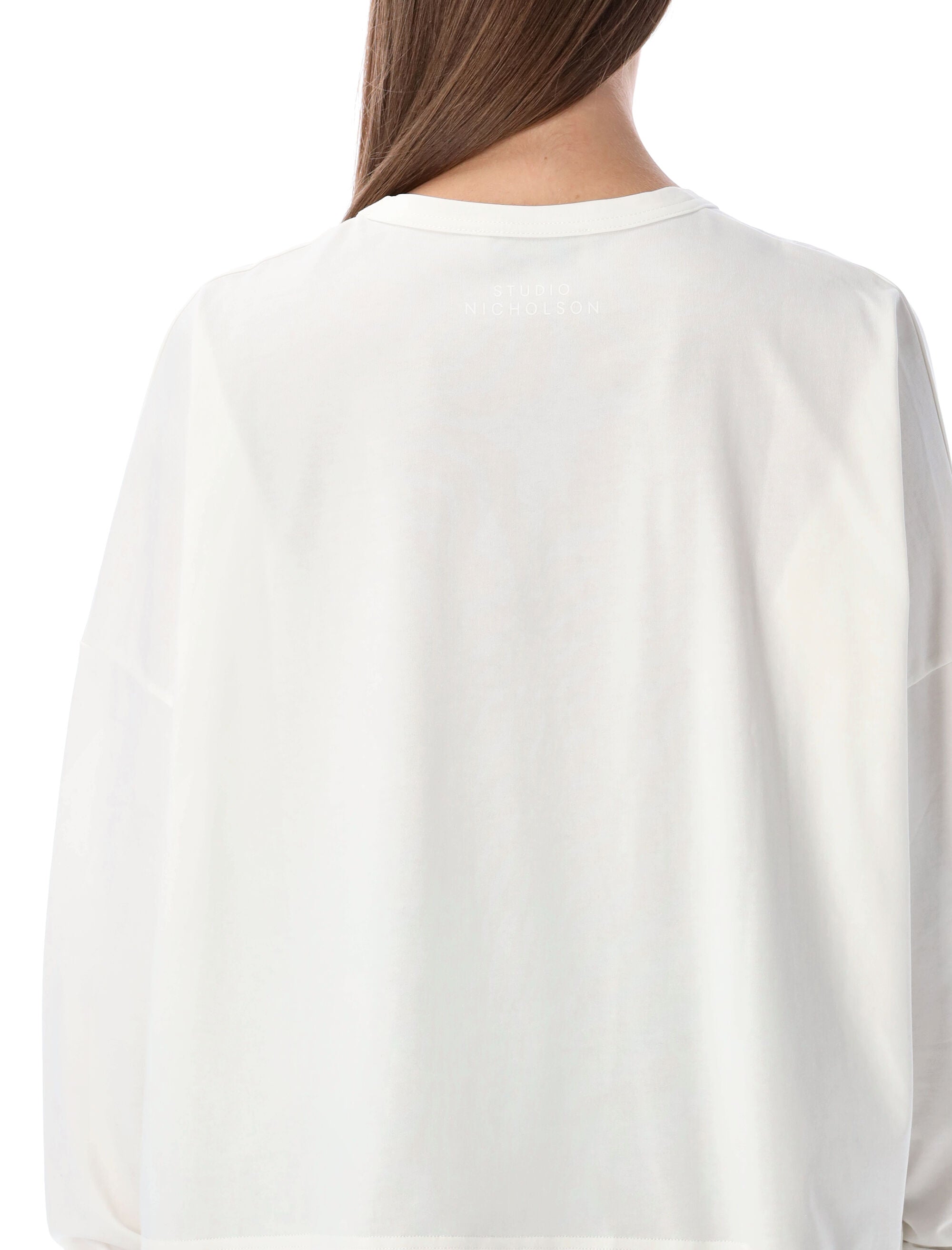 STUDIO NICHOLSON Women's Oversized Mini Loop Long Sleeve T-Shirt