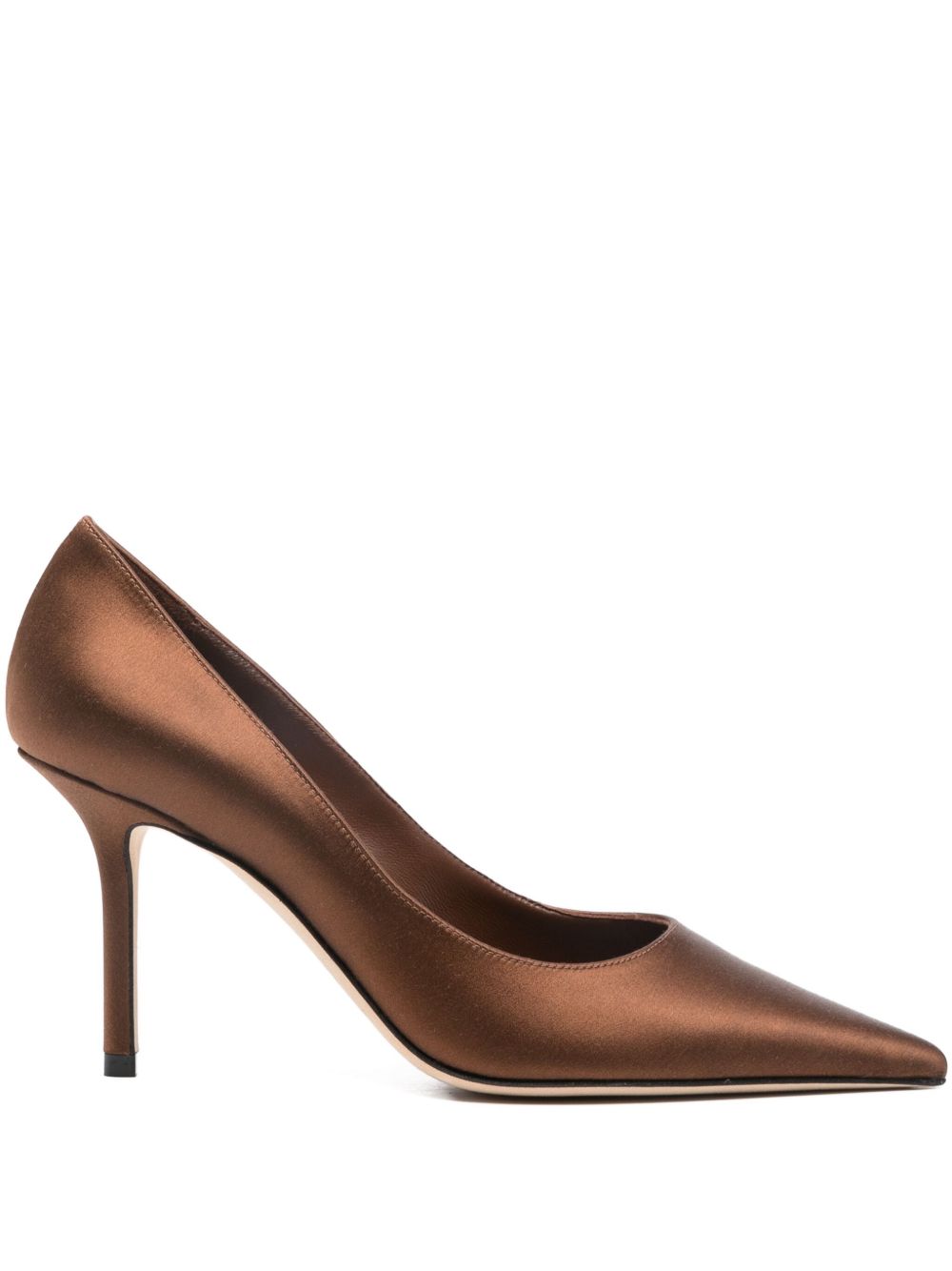 JIMMY CHOO Pointed Toe 85mm Heel Leather Pumps